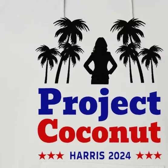 Project Coconut Kamala Harris 2024 Change Breaking Barriers Performance Fleece Hoodie