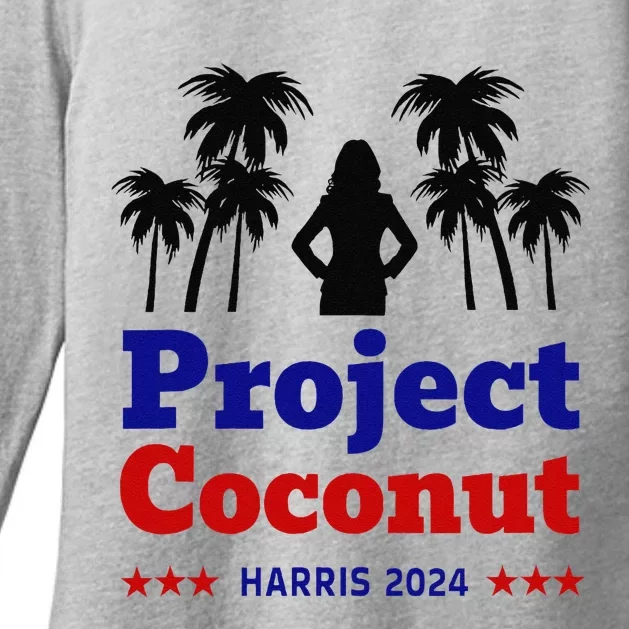 Project Coconut Kamala Harris 2024 Change Breaking Barriers Womens CVC Long Sleeve Shirt