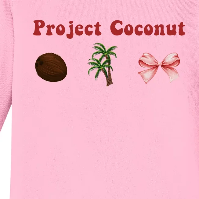 Project Coconut Kamala Harris Baby Long Sleeve Bodysuit