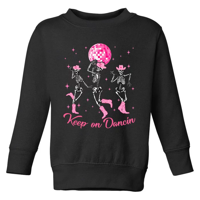 Pony Club Keep On Dancing Skeleton Cowgirl Toddler Sweatshirt