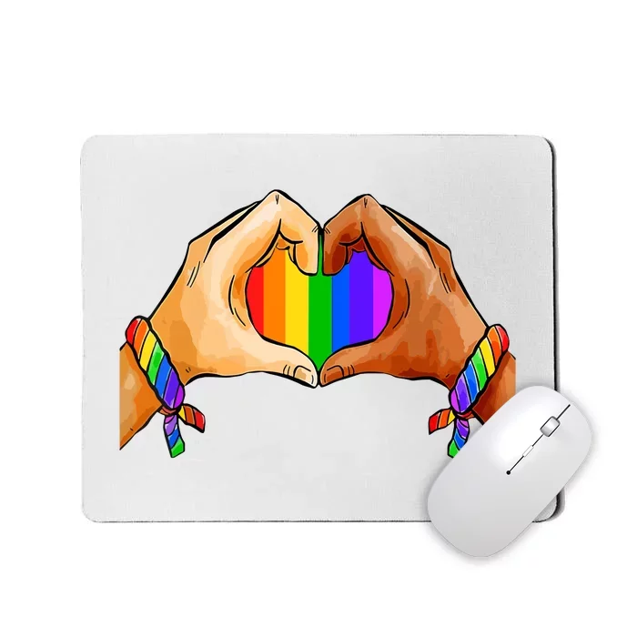 Pride Clothing Lgbt Rainbow Flag Heart Pride Month Mousepad