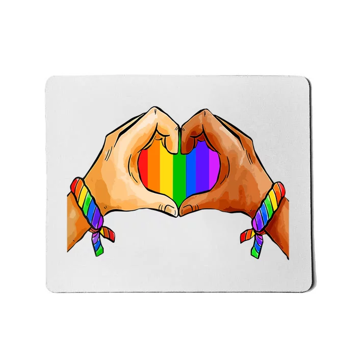 Pride Clothing Lgbt Rainbow Flag Heart Pride Month Mousepad