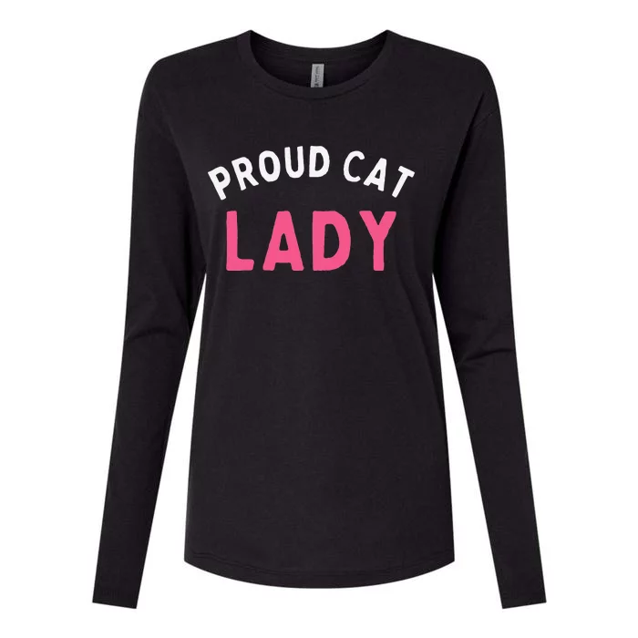 Proud Cat Lady Womens Cotton Relaxed Long Sleeve T-Shirt