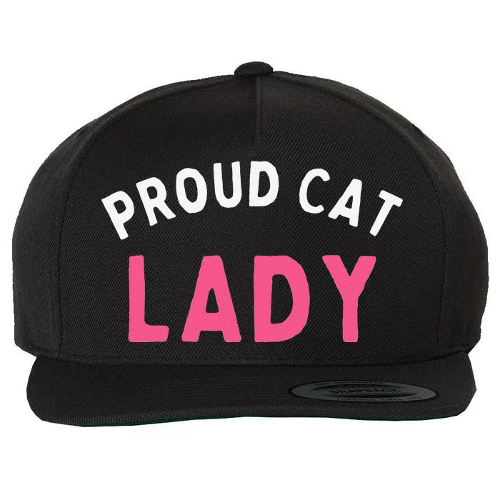 Proud Cat Lady Wool Snapback Cap