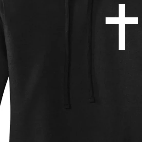 Pocket Cross Logo Women's Pullover Hoodie