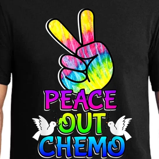 PeaceOut Chemo Last Day Of Chemo End Chemotherapy Cancer Pajama Set