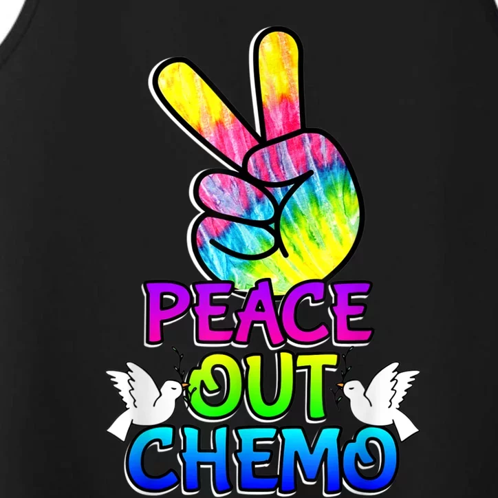 PeaceOut Chemo Last Day Of Chemo End Chemotherapy Cancer Performance Tank