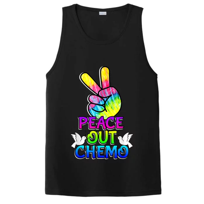 PeaceOut Chemo Last Day Of Chemo End Chemotherapy Cancer Performance Tank