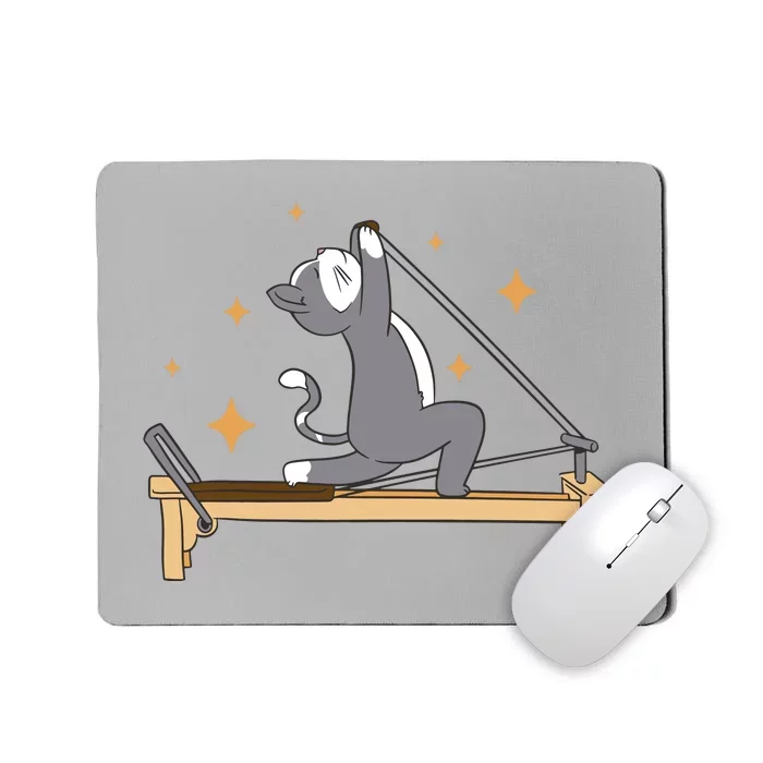 Pilates Cat Lover Funny Mousepad