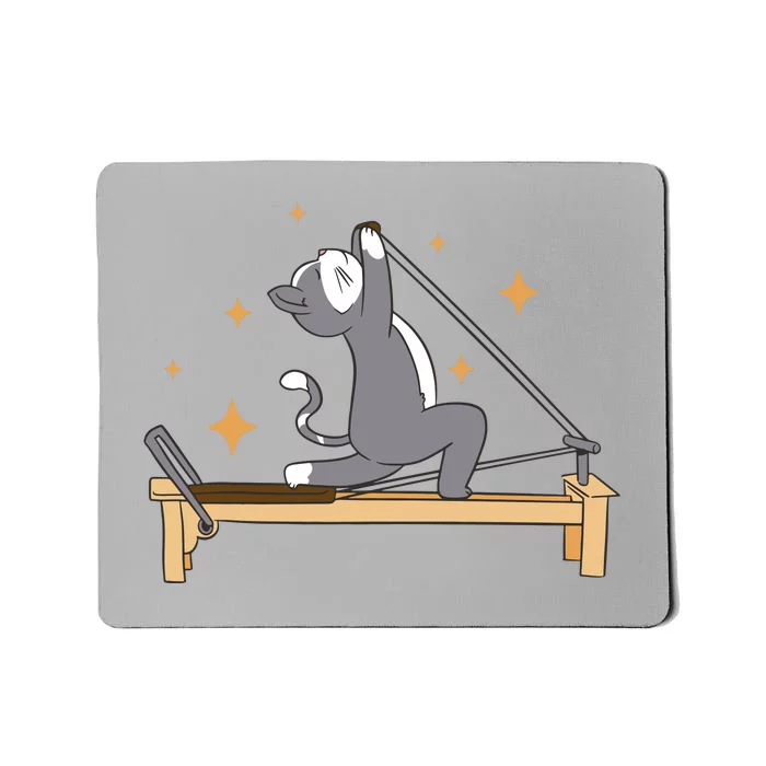 Pilates Cat Lover Funny Mousepad