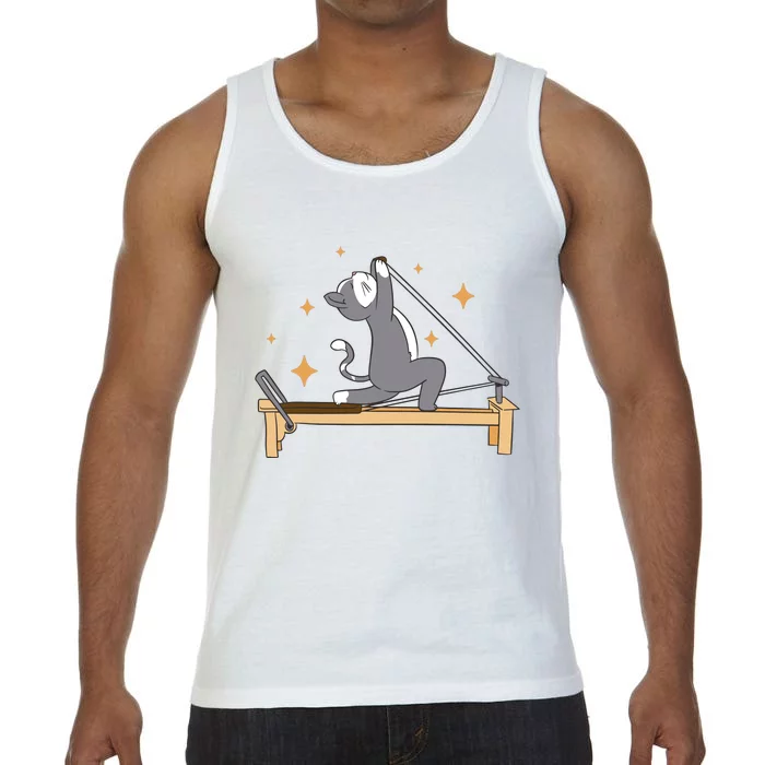 Pilates Cat Lover Funny Comfort Colors® Tank Top