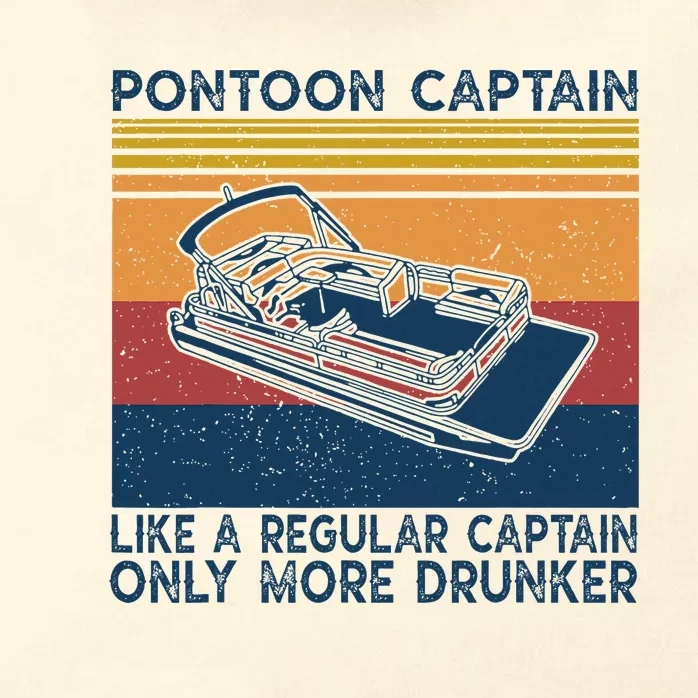 Pontoon Captain Like A Regular Captain Boat Zip Tote Bag