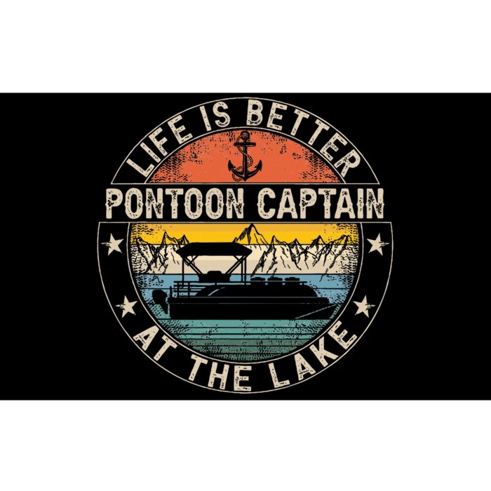 Pontoon Captain Life Is Better At The Lake Bumper Sticker