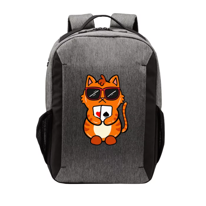 Poker Cat Lover Gambling Casino Gambler Card Game Vector Backpack