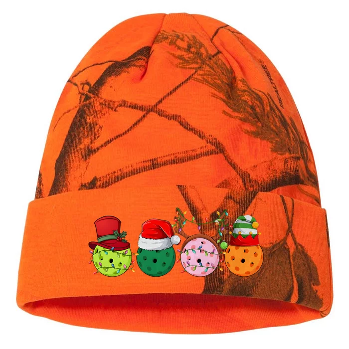 Pickleball Christmas Lights Pickleball Player Christmas Kati - 12in Camo Beanie