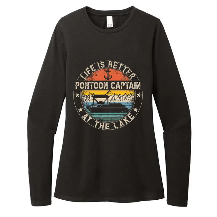 Pontoon Captain Life Is Better At The Lake Womens CVC Long Sleeve Shirt