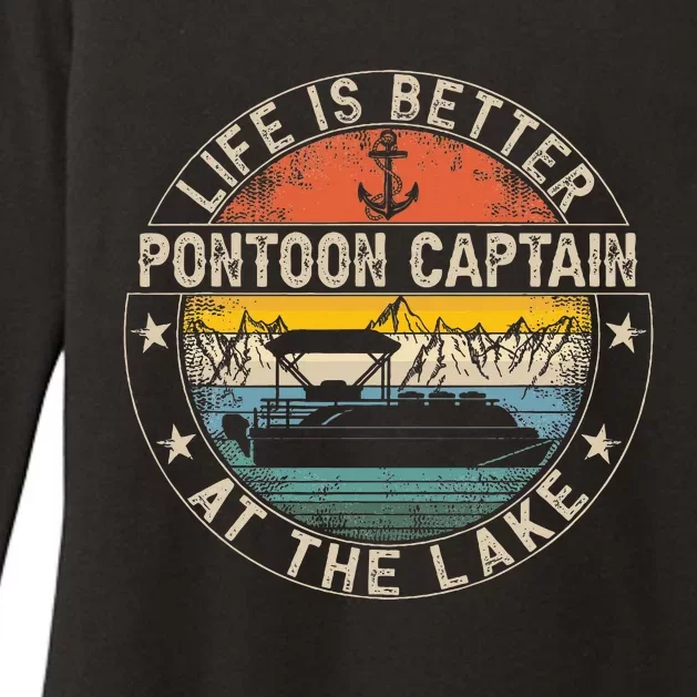 Pontoon Captain Life Is Better At The Lake Womens CVC Long Sleeve Shirt