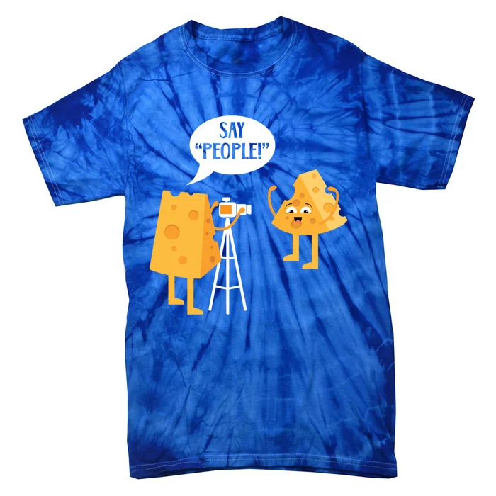 Photographer Cheesy Lover Mozzarella Cheddar Camera Funny Gift Tie-Dye T-Shirt