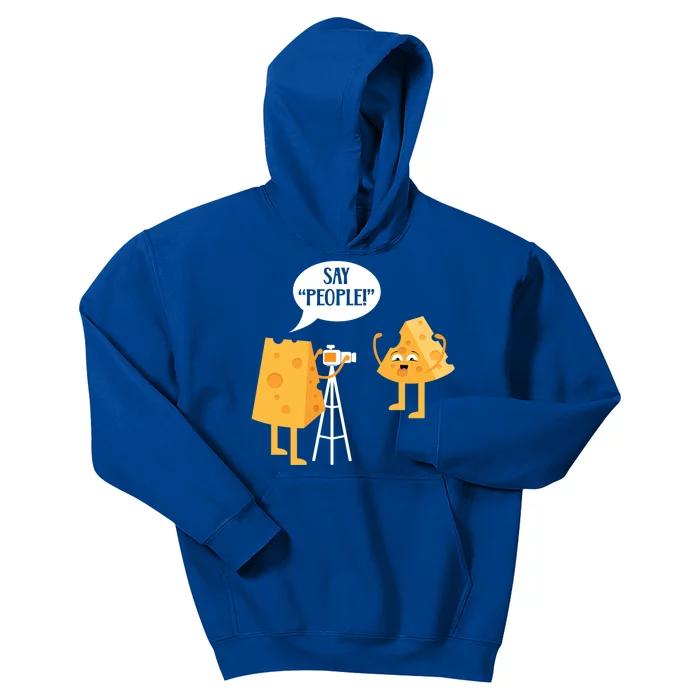 Photographer Cheesy Lover Mozzarella Cheddar Camera Funny Gift Kids Hoodie