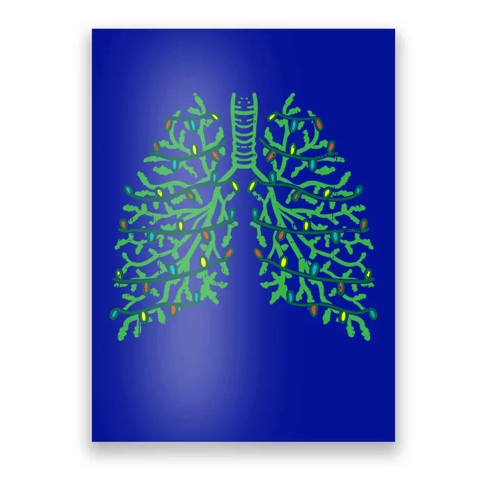 Pulmonologist Christmas Lungs Branches Cute Breath Xmas Gift Cute Gift Poster