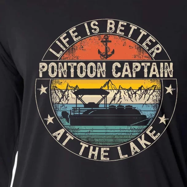 Pontoon Captain Life Is Better At The Lake Cooling Performance Long Sleeve Crew