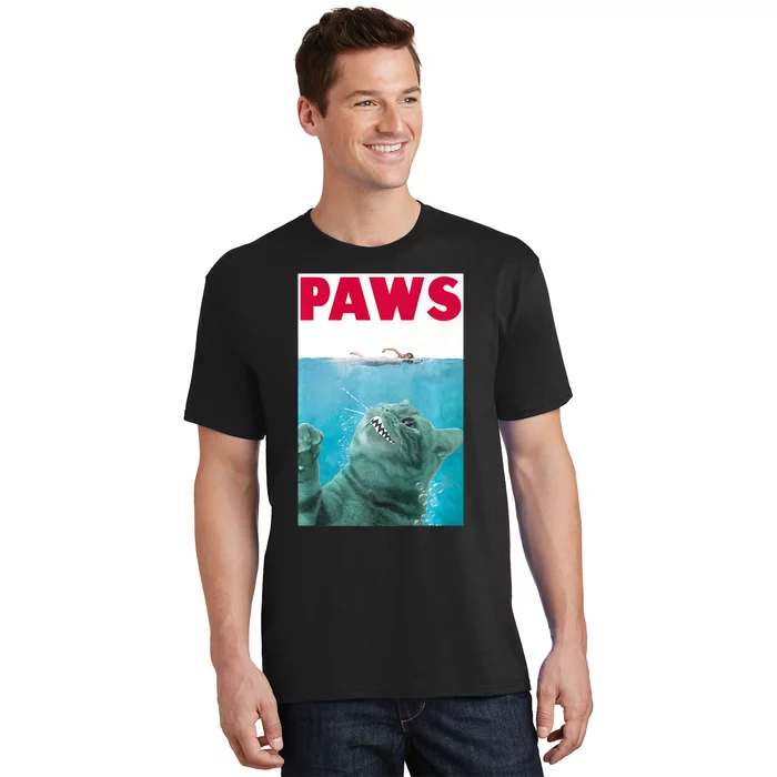 PAWS Cat Lover Funny Gift T-Shirt