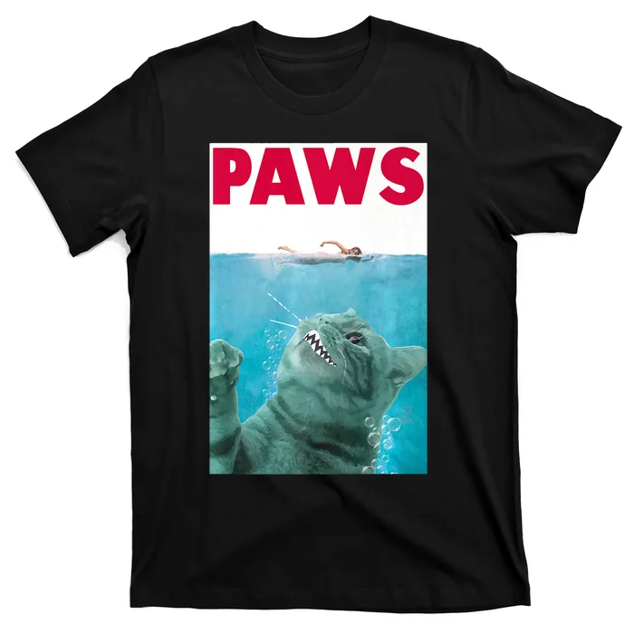 PAWS Cat Lover Funny Gift T-Shirt