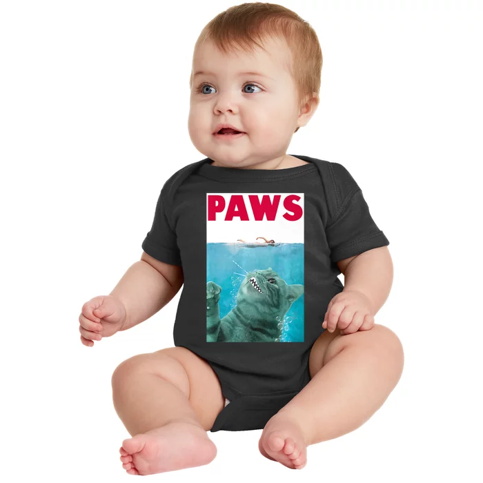 PAWS Cat Lover Funny Gift Baby Bodysuit