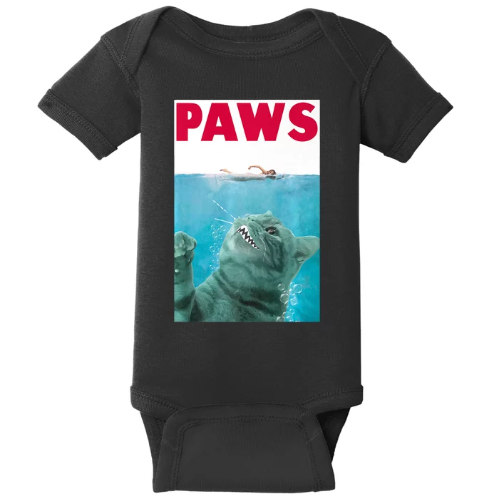 PAWS Cat Lover Funny Gift Baby Bodysuit