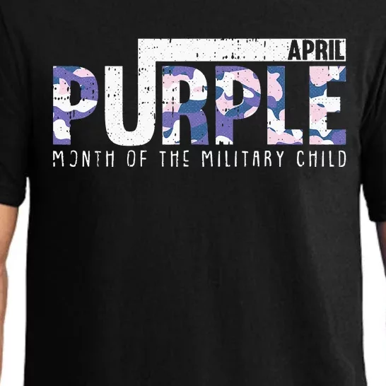 Purple Camo Month Of The Military Child Army Soldier Pajama Set