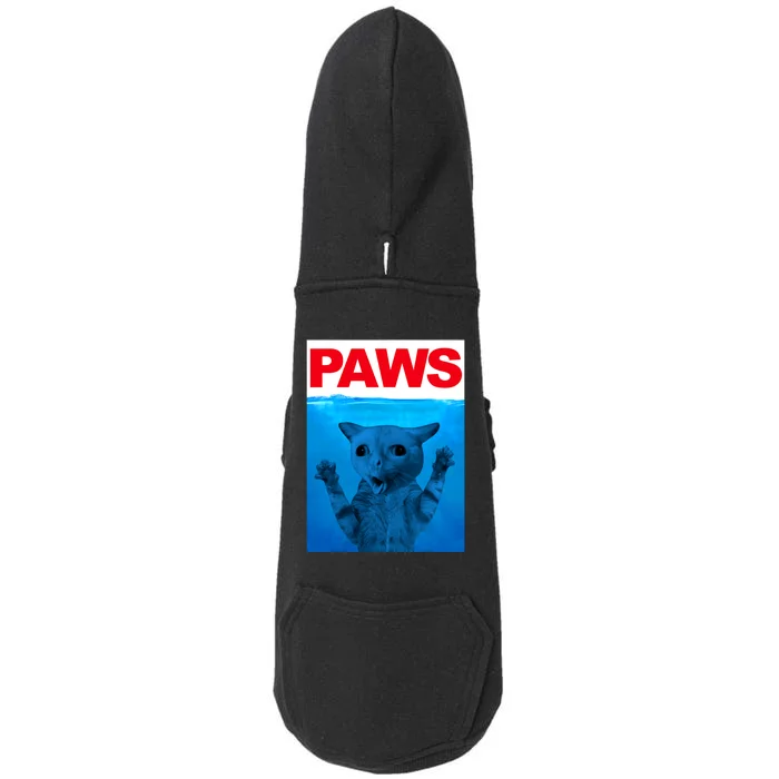 Paws Cat Meme Humor Funny Kitty Lover Funny Cats Dads Mom Doggie 3-End Fleece Hoodie