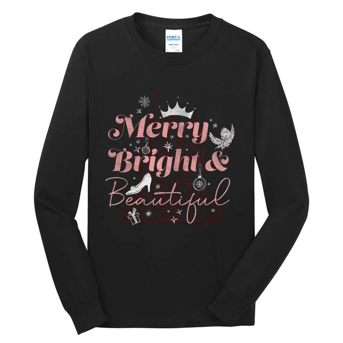 Princesses Christmas Merry Bright & Beautiful Tall Long Sleeve T-Shirt