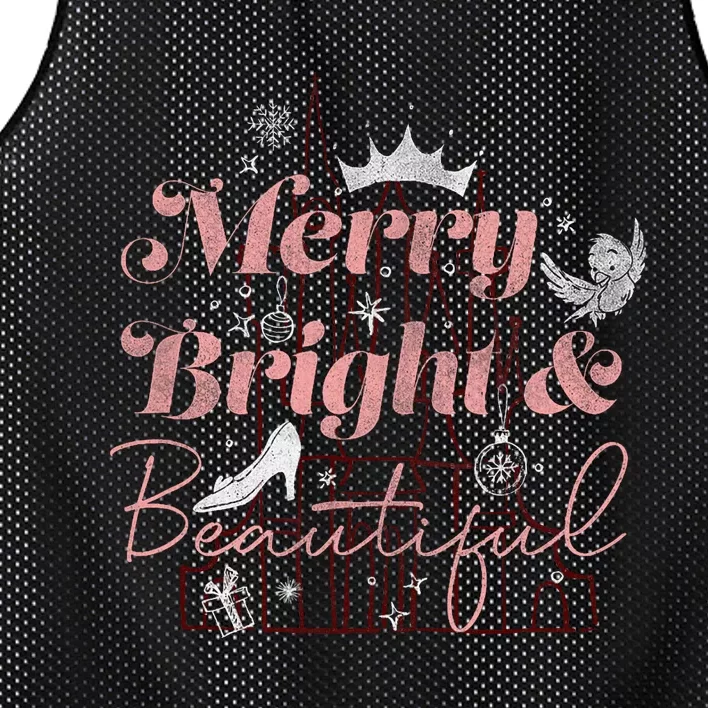 Princesses Christmas Merry Bright & Beautiful Mesh Reversible Basketball Jersey Tank