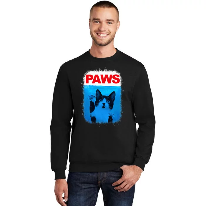 Paws Cat Meme Humor Sweatshirt