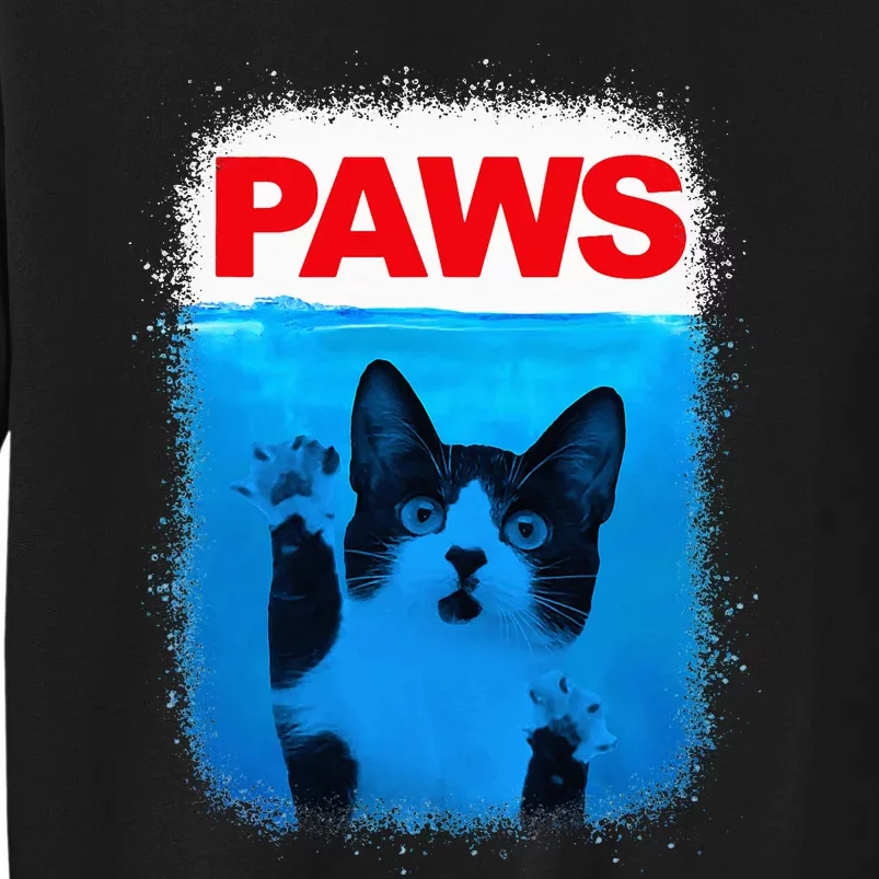 Paws Cat Meme Humor Sweatshirt