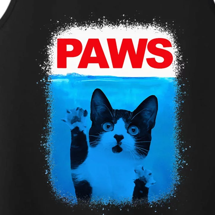 Paws Cat Meme Humor Performance Tank