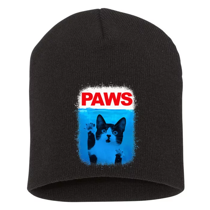 Paws Cat Meme Humor Short Acrylic Beanie