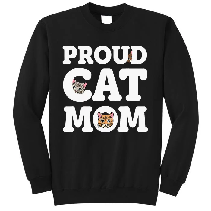 Proud Cat Mom Mother of Kittens Kitty Super pi day Tall Sweatshirt