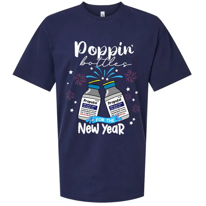 Propofol CRNA Medical Critical Care New Years Eve ICU Nurse Sueded Cloud Jersey T-Shirt