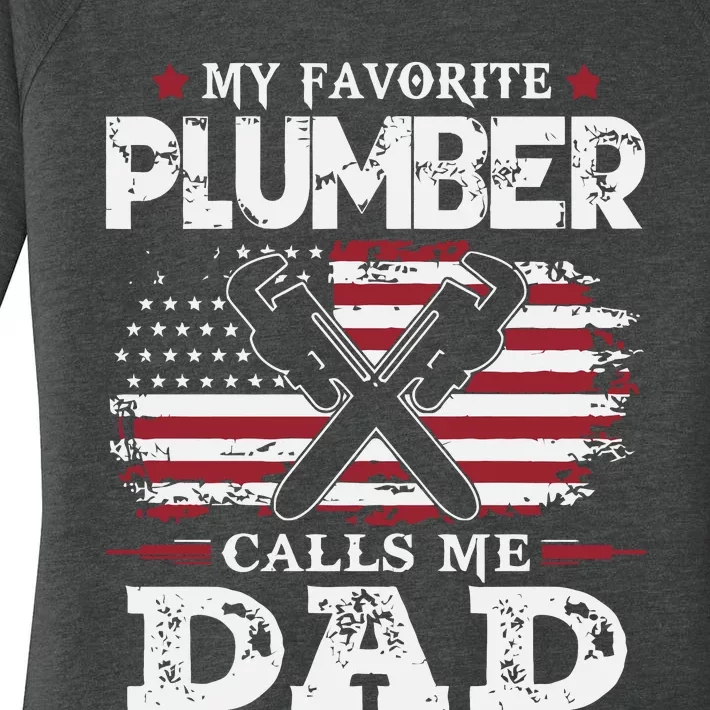 Plumer Calls Me Dad Father's Day Women's Perfect Tri Tunic Long Sleeve Shirt