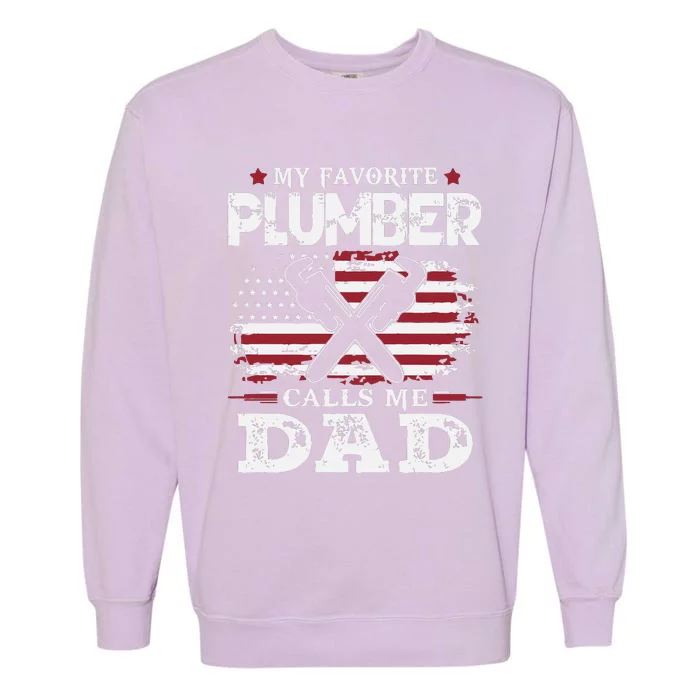 Plumer Calls Me Dad Father's Day Garment-Dyed Sweatshirt