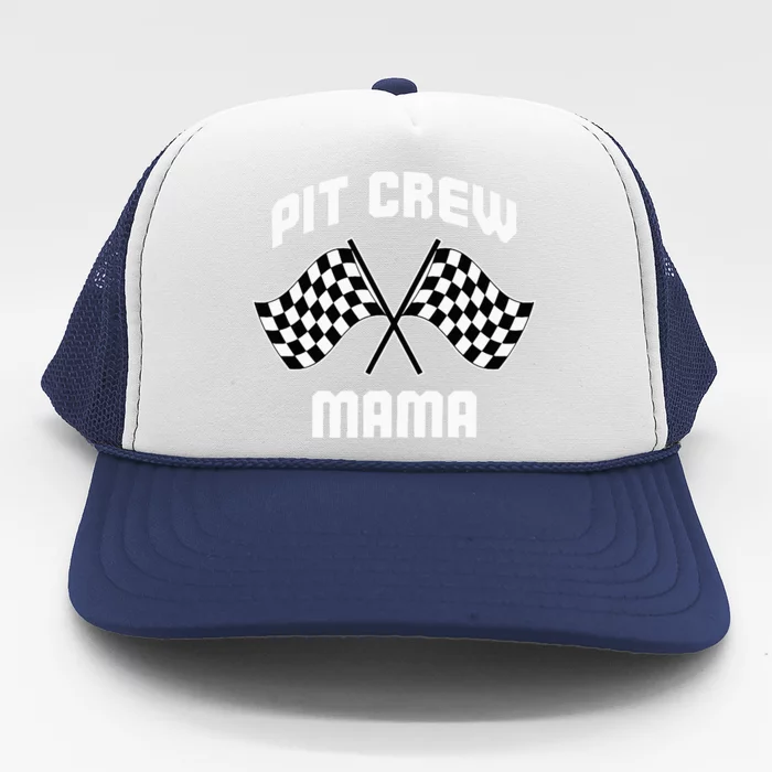 Pit Crew Mama Hosting Race Car Birthday Parties Party Trucker Hat