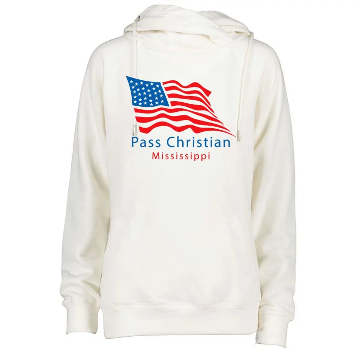 Pass Christian Mississippi Womens Funnel Neck Pullover Hood