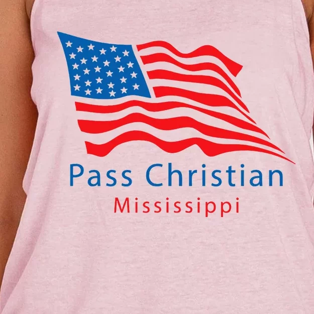 Pass Christian Mississippi Women's Knotted Racerback Tank