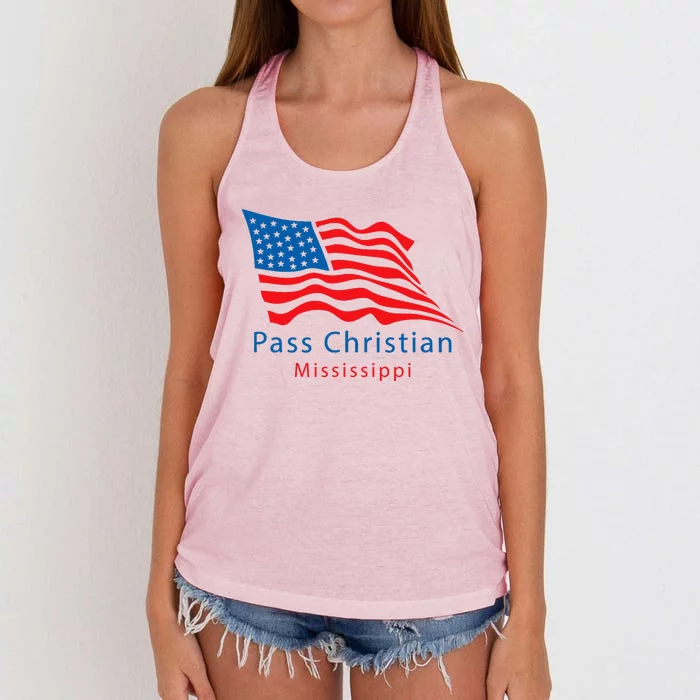 Pass Christian Mississippi Women's Knotted Racerback Tank