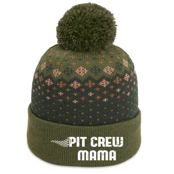 Pit Crew Mama Racing Car Family Matching Birthday Party The Baniff Cuffed Pom Beanie