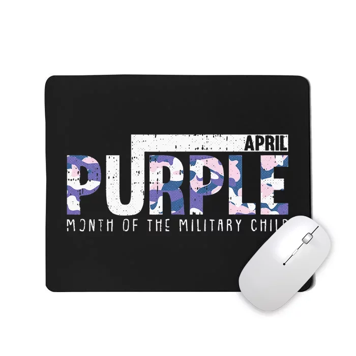 Purple Camo Month Of The Military Child Army Soldier Mousepad