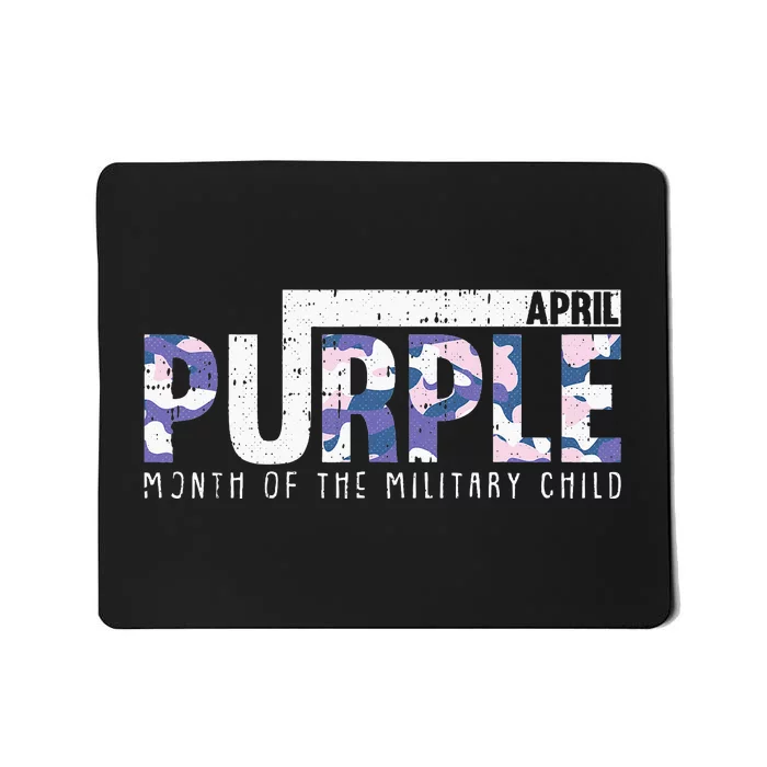 Purple Camo Month Of The Military Child Army Soldier Mousepad