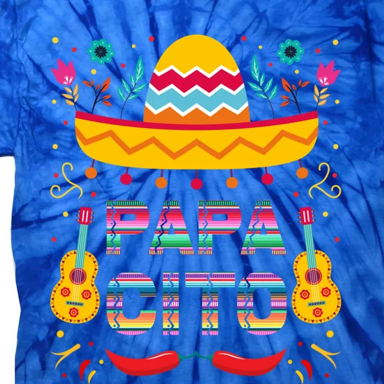 Papa Cito Mexican Costume For Dad Papa Father Cute Gift Tie-Dye T-Shirt