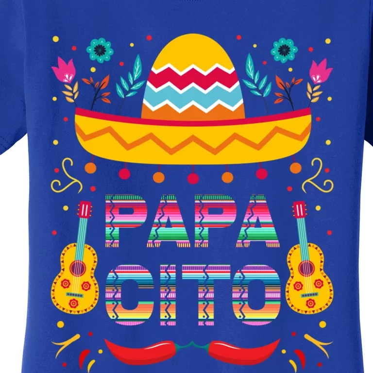 Papa Cito Mexican Costume For Dad Papa Father Cute Gift Women's T-Shirt